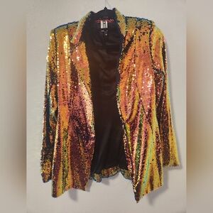 Sequin Blazer Jacket - Multicolor